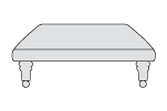 Rectangle Footstool
